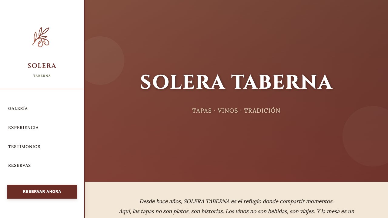 Preview del proyecto Solera Taberna